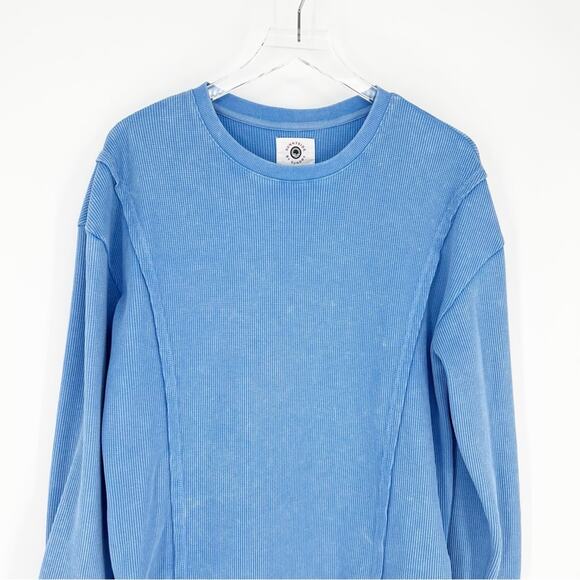 Sunnyside by Sundry Thermal Long Sleeve Top L Blue - Picture 4 of 7